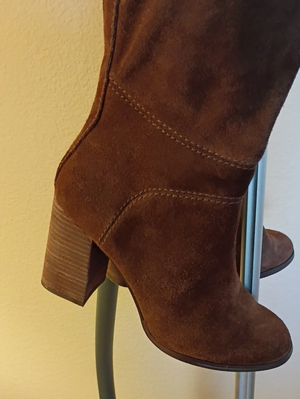 Steve Madden Women's Over-the-Knee Suede Boots in Chestnut Brown Novela Size 8.5